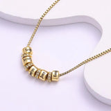 Personalized Name Necklace with Zircon Charm