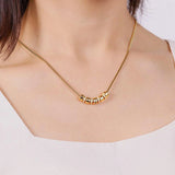 Personalized Name Necklace with Zircon Charm