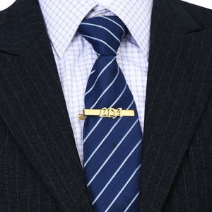 Personalized Initials Tie Clip Wedding Tie Bar Pin Neck tie clamp