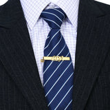 Personalized Initials Tie Clip Wedding Tie Bar Pin Neck tie clamp