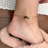 Personalized Name Anklet Bracelet Stainless Steel Letter Chain Anklets