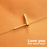 Personalized Name Engraved Vertical Pendant Jewelry Gift