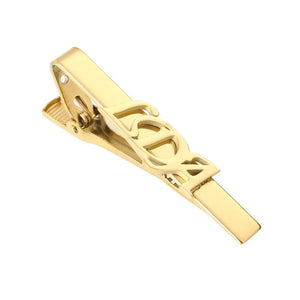 Personalized Stainless Steel Tie Clip Engraved Initials Neck Tie Clamp