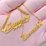 Personalized Crown Name Necklace Stainless Steel Jewelry