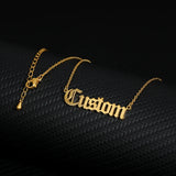 Custom Old English Name Necklace Pendant