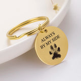 Custom Pet Photo Engraved Keychain