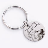 Custom Pet Photo Engraved Keychain
