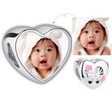 925 Silver Baby Carriage Charm Bead Crystal Bracelet Jewelry