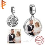 925 Silver FOREVER LOVE Pendant Charms for Bracelet