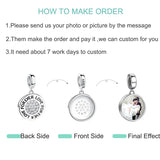 925 Silver FOREVER LOVE Pendant Charms for Bracelet