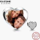 Heart-Shaped CZ Crystal Charm Bracelet Fit Women DIY Jewelry Making