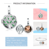 925 Silver Family Tree Charm Necklace for Women
