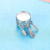 Sterling Silver Dream Catcher Dangle Charm Bead for Bracelet Necklace