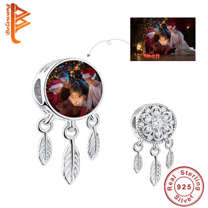 Sterling Silver Dream Catcher Dangle Charm Bead for Bracelet Necklace