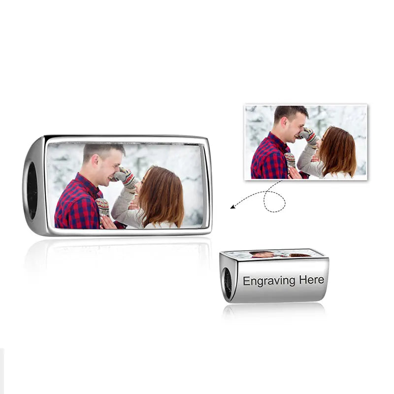 Personalized Photo Beads for Women Engraved Beads - JewelOra AS101989