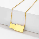 Custom Engrave Pull-Out Envelope Pendant Necklace
