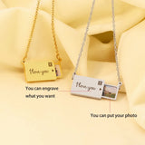 Personalized Engrave Lettering Pendant Necklace