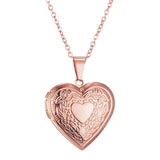 Personalized Photo Love Locket Pendant Necklace Stainless Steel