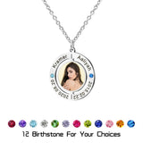 Custom Romantic Lover Crystal Necklace with Date Charm Pendant