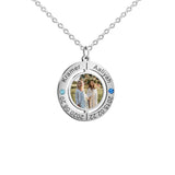 Custom Romantic Lover Crystal Necklace with Date Charm Pendant