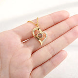 Rose Antlers Projection Necklace for Women