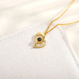 Rose Antlers Projection Necklace for Women