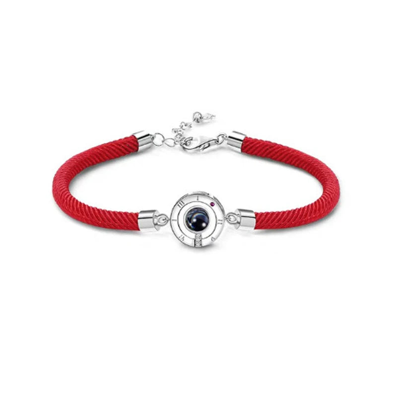 Personalized Projection Bracelet for Couples