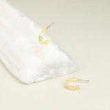 Personalized Roman Letter Hollow Earrings Stainless Steel Jewelry