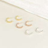 Personalized Roman Letter Hollow Earrings Stainless Steel Jewelry