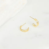 Personalized Roman Letter Hollow Earrings Stainless Steel Jewelry
