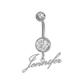 Personalized Sexy Zircon Belly Button Buckle Stainless Steel Jewelry