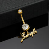 Personalized Sexy Zircon Belly Button Buckle Stainless Steel Jewelry