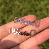 Custom Stainless Steel Shoe Buckle Nameplate - Unisex Shoelace Decor Jewelry