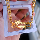 Custom Stainless Steel Name Necklace with Cuban Chain