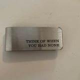 Personalized Stainless Steel Money Clip Initials Jewelry for Him