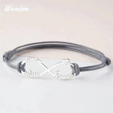 Custom Stainless Steel Name Bracelet Rope Bracelet Women Nameplate Jewelry