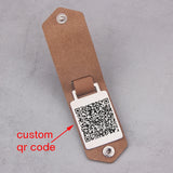 Personalized Leather Keychain for Dad or Boyfriend