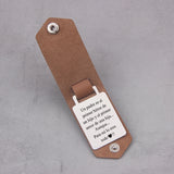 Personalized Leather Keychain for Dad or Boyfriend
