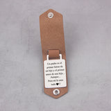 Personalized Leather Keychain for Dad or Boyfriend