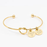 Personalized Stainless Steel Name Charms Bracelet for Women