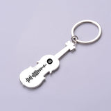 Personalized Violin Keychain Music Codes Birthday Surprise Present