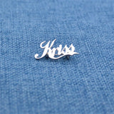 Personalized Women Name Brooch - Stainless Steel Lapel Pin
