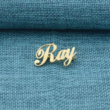 Custom Women Name Brooch Stainless Steel Lapel Pin Badge