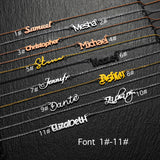 Custom Handwritten Name Necklace in 3 Colors