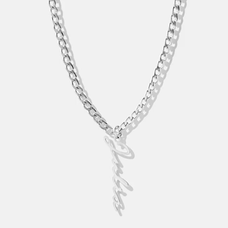 Custom Handwritten Name Necklace in 3 Colors