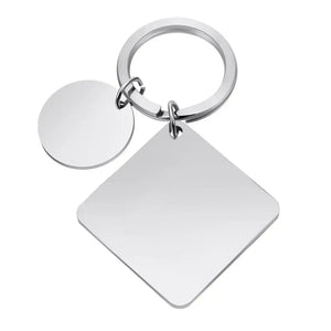Custom Calendar Date Engraved Keyring Love You Keychain
