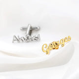 Custom Date Cufflinks for Men Shirt Gentleman Wedding Gift