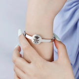 Custom Adjustable Engraved Name Bangle Cuff Bracelet