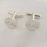 Personalized Arabic Name Cufflinks Stainless Steel Luxury Wedding Jewelry