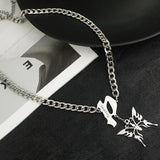 Custom Name Necklace Stainless Steel Multilayer Gothic Letter Initial Necklace